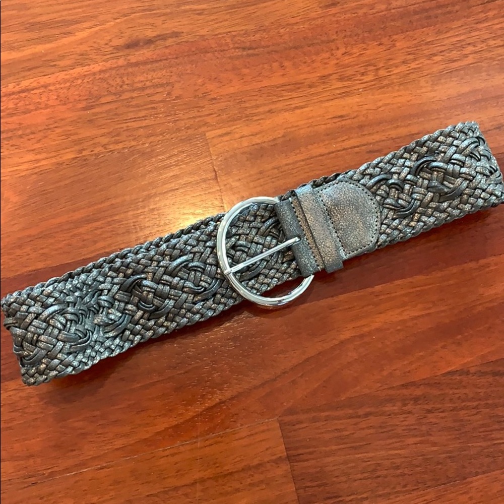 Loft gray shimmering belt